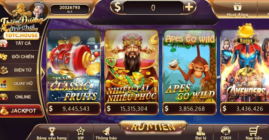 Hệ thống cấp độ VIP 68wim game